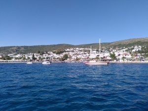 Bodrum vom Boot aus.
